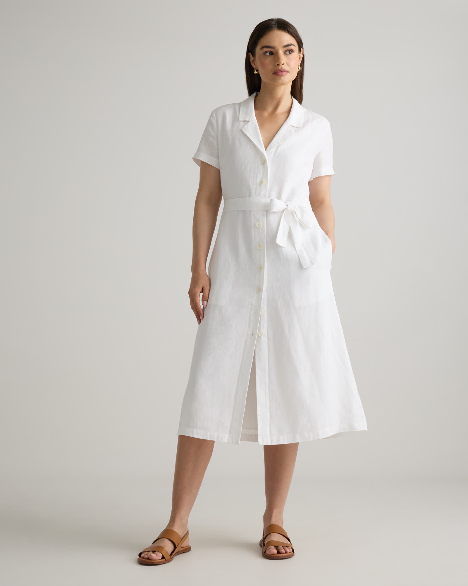 The European Linen Chambray Dress